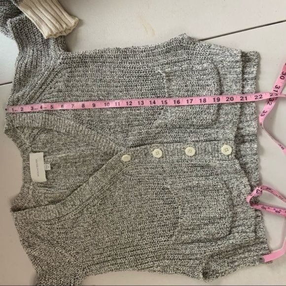 BROCHU WALKER COTTON COLOR BLOCK MARLED CARDIGAN S - Picture 7 of 9